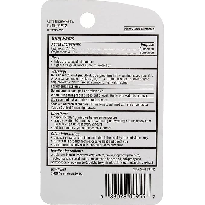 Carmex Click-Stick Moisturizing Lip Balm SPF oz