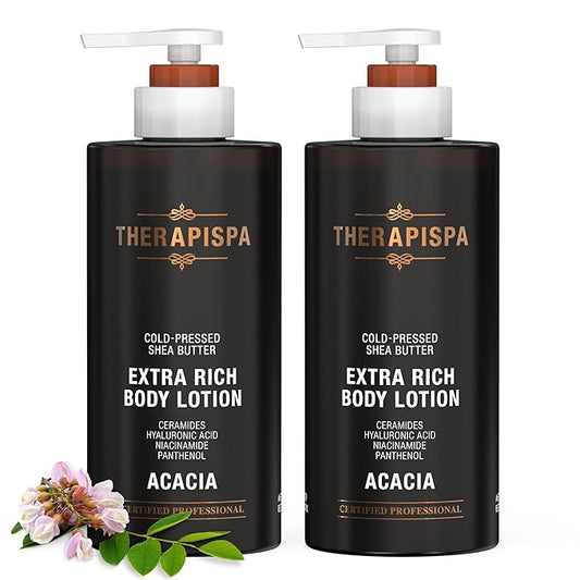 Scented Body Lotion for Women – Deep Hydration & Nourishing Moisturizer with Shea Butter, Ceramides & Panthenol to Soften & Strengthen Extremely Dry Skin (Acacia, 17.0 fl oz)