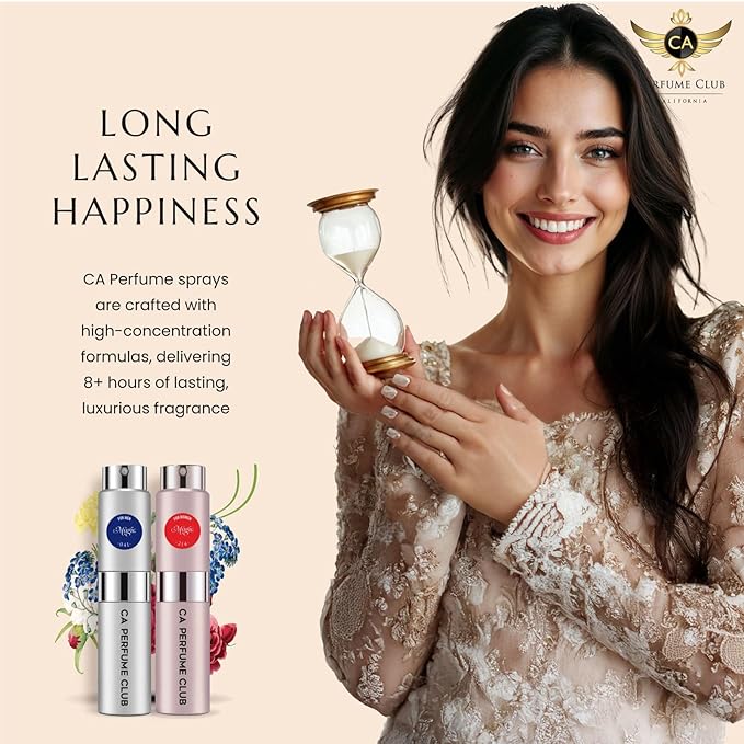 CA Perfume Duo Impression of Spice For Women And Men Perfume Layering Set Long Lasting Travel Size EDP + Body Oil Roll-On Bottle 0.27 Fl Oz+0.33 Fl Oz