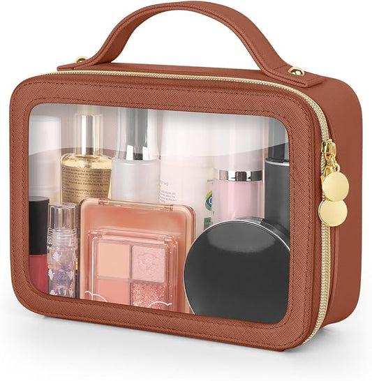 Clear makeup bag, portable travel
