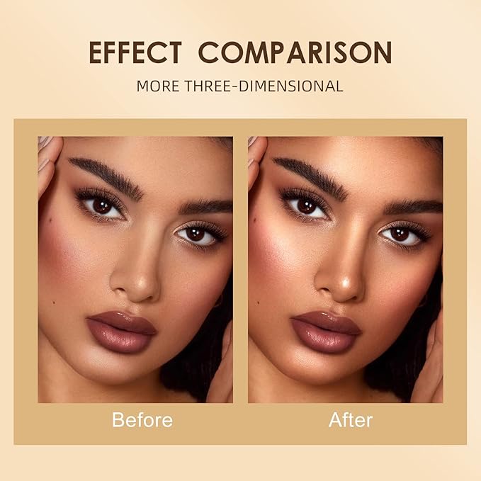 Contour Stick, Face Concealer Stick, Bronzer Facial Repair 3D Wonder Stick Face Body Shading Stick Foundation Cream (03 Contour Stick)