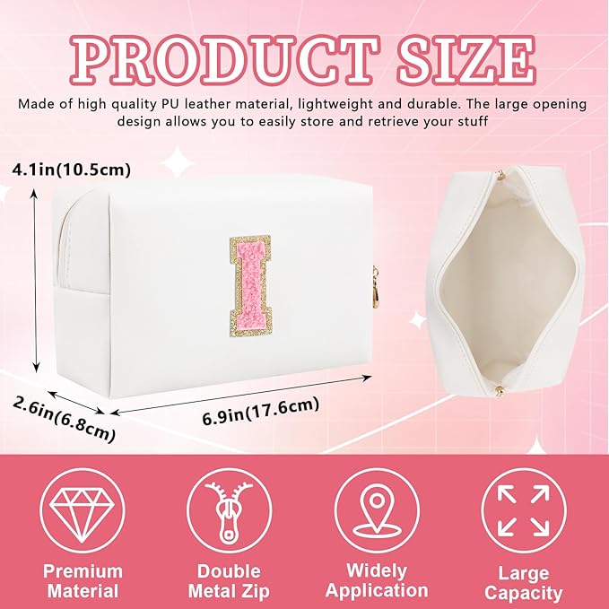 Personalized initial letter patch makeup