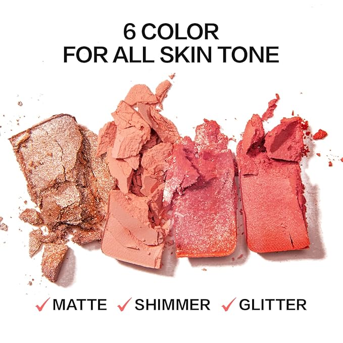 Face Blush, Powder Blush Makeup, Longlasting Highly Pigmented Face makeup, Smooth, Vegan & Cruelty Free, 1 Count, 05 PUMPKIN