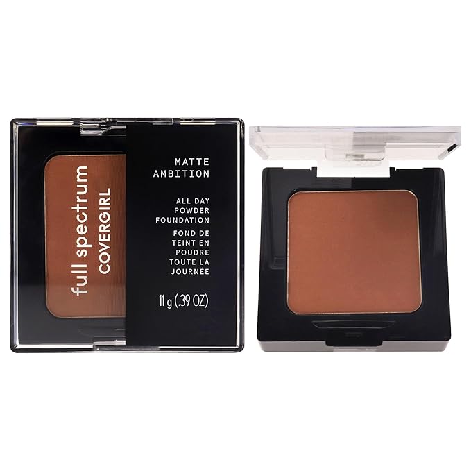 COVERGIRL Matte Ambition, All Day Powder Foundation, Deep