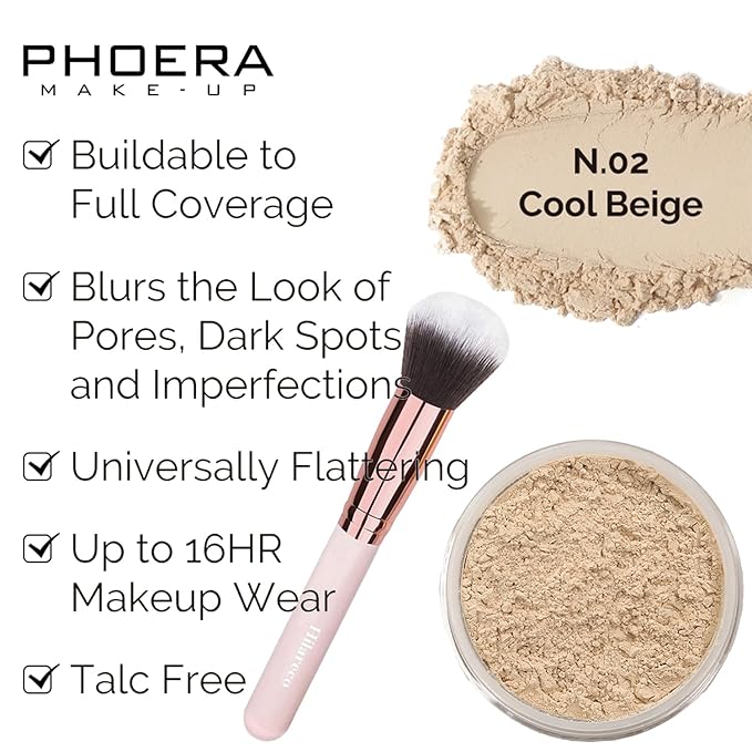 Mushroom Head Air Cushion CC Cream Natural Foundation,PHOERA Foundation,PHOERA Concealer, PHOERA Primer, PHOERA Powder, Kabuki Makeup Brushes Foundation (101 Porcelain+01 Ivory CC)