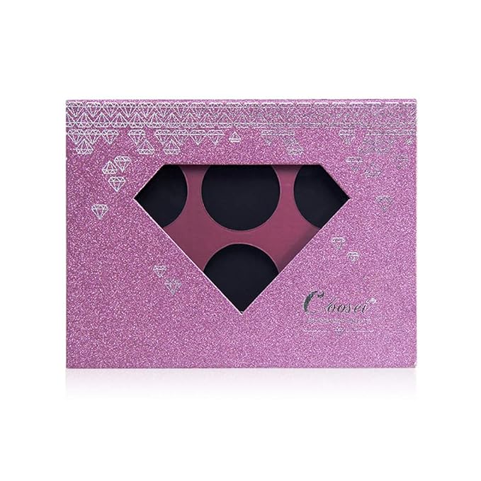 Medium-Sized Magnetic Makeup Palette with Diamond-Shaped Transparent Window