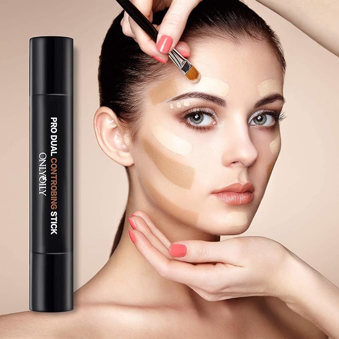 Double-End Contour Highlighter Stick Contour Stick, Face Highlighter,