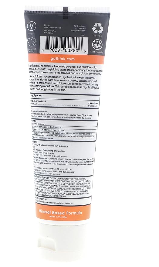 Think Sunscreen SPF 50+, 3 FZ