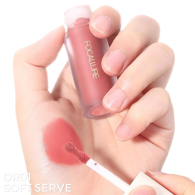FOCALLURE Silky Cream Liquid Blush,Leaving a Matte Dewy