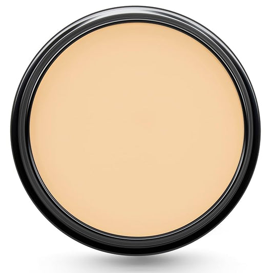 Graftobian HD Glamour Crème Foundation 1/2oz, Weightless Full Coverage Makeup, 65 Inclusive Shades, For All Skin Types, Natural or Full-Glam Looks, For Professionals and Beginners (Warm Vanilla)