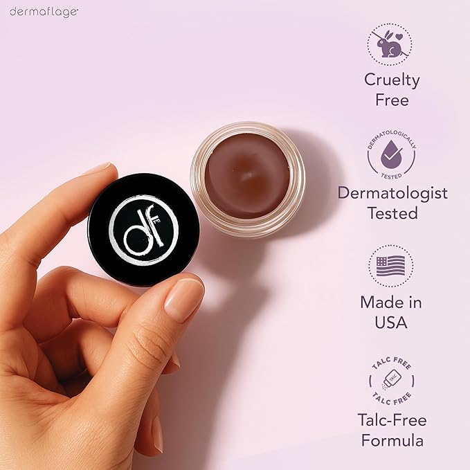 Dermaflage Waterproof Concealer Cream (Deep) - Concealer Full Coverage, Matte Finish for Face & Body - Hides Dark Circles, Tattoos & Acne - Long Lasting Formula Used by Hollywood Makeup Artists