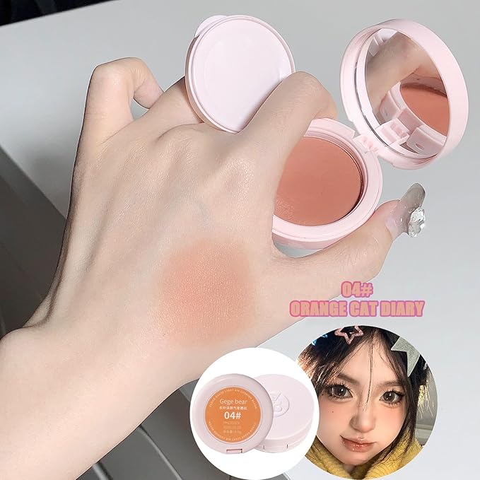 Air Cushion Blush,Wearing Skin Tint Blush Makeup for Natural Flush