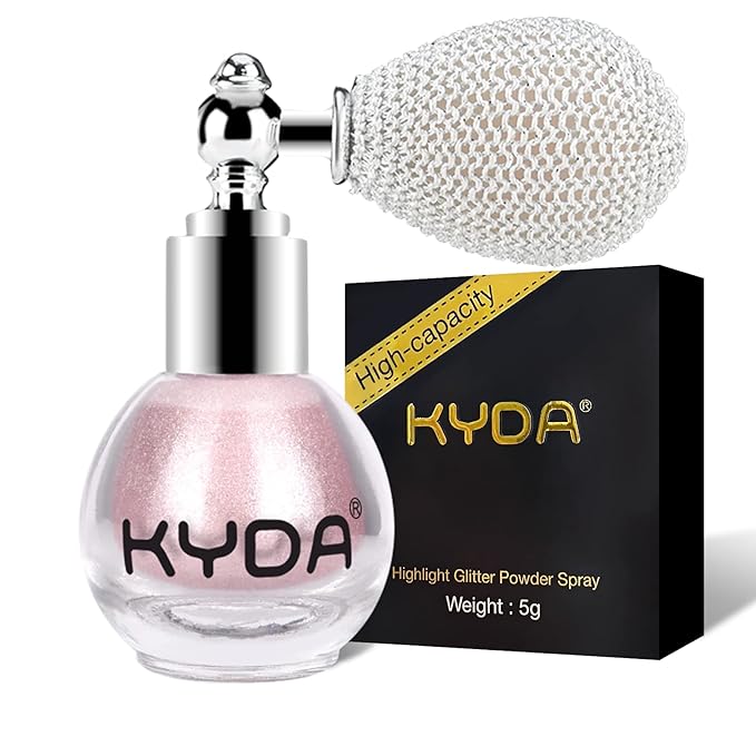 KYDA Highlighter Powder Spray, Glitter High Gloss Spray