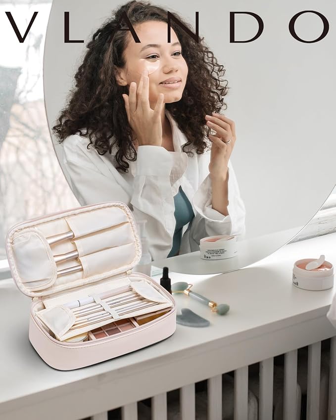 Vlando travel makeup bag,small travel