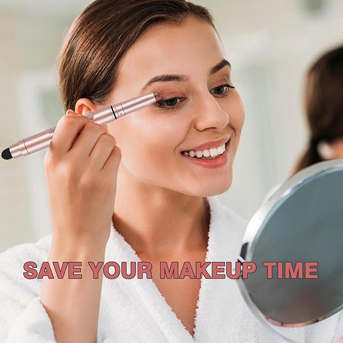 Black Cream Eyeshadow Stick, Single Shimmer Eyeshadow Pencil, Waterproof Long Lasting Eye Shadow Stick Makeup, Hypoallergenic High Pigmented Eye Highlighter Pen Create Multi-Dimensional Eyes Look 11#