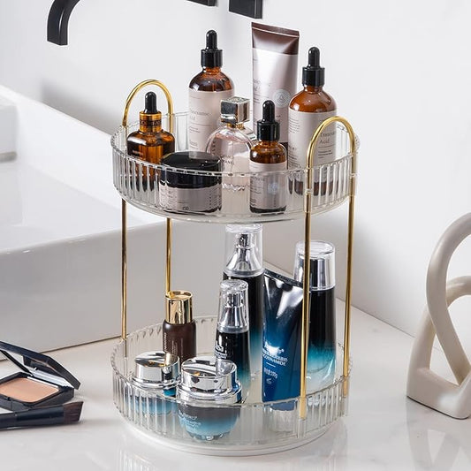 360? rotating makeup organizer, bathroom