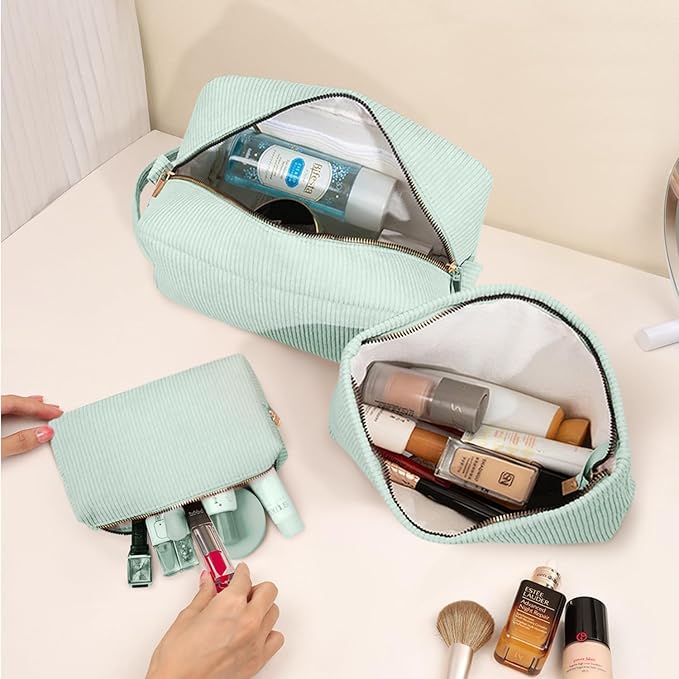 3 pieces makeup bag cosmetic