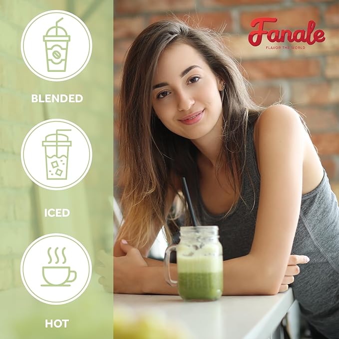 Fanale Premium Thai Green Bubble Tea Flavoring Powder for Boba Tea| Perfect for Baking, Smoothies, Desserts and Drinks | Instant Boba Bubble Tea Powder for Milk Tea - 2.2 Pounds (Pack of 20)