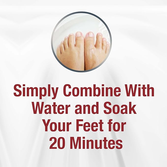 Kerasal Athlete's Medicated Foot Soak, Bath for 5-in-1 Rapid Symptom Relief, 12 Count, (Pack of 1)