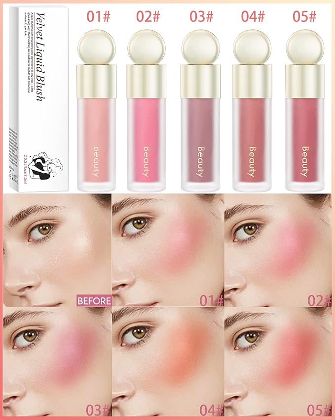 Velvet Liquid Blush Wand, Creme Blush Makeup Stick,Blush for Women-01