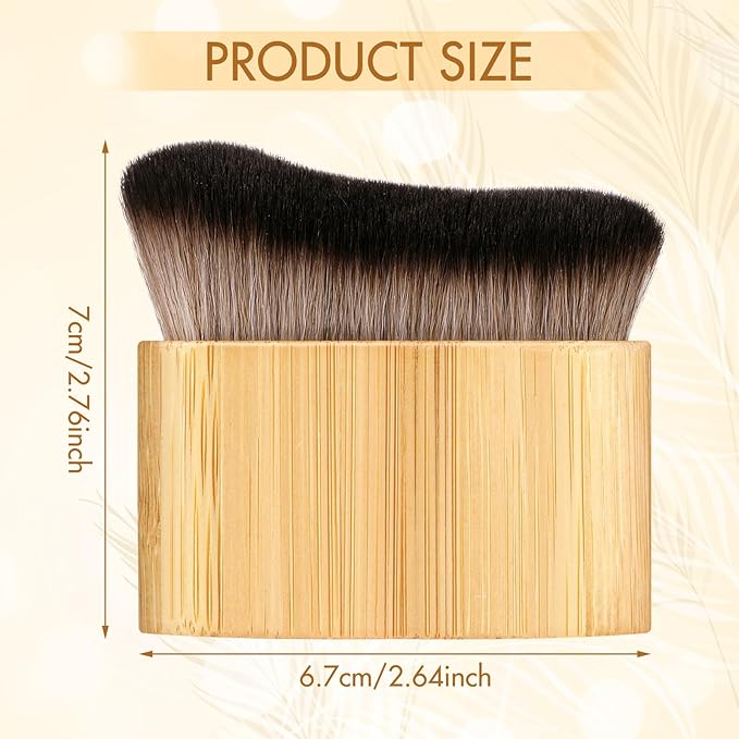 Ouligay Self Tan Brush Portable Self Tanning Brush Kabuki Brush for Self Tanner Brush Sunscreen Liquid Foundation Body Makeup Tanner Blending Brushes for Face Hands Feet