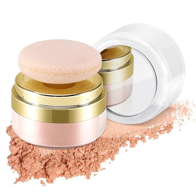 Boobeen Setting Powder, Lightweight Oil Control Loose Setting Powder, Full Coverage Finishing Powder For a Matte Flawless Look, Pressed Face Powder Makeup to Reduce Shine, Long Lasting