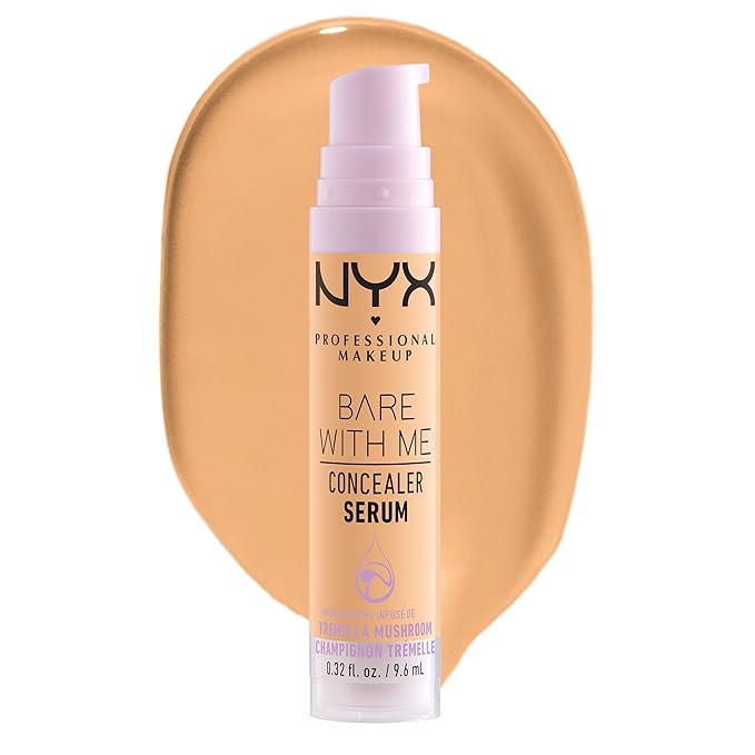NYX PROFESSIONAL MAKEUP Bare With Me Concealer Serum, Up To 24Hr Hydration - Golden