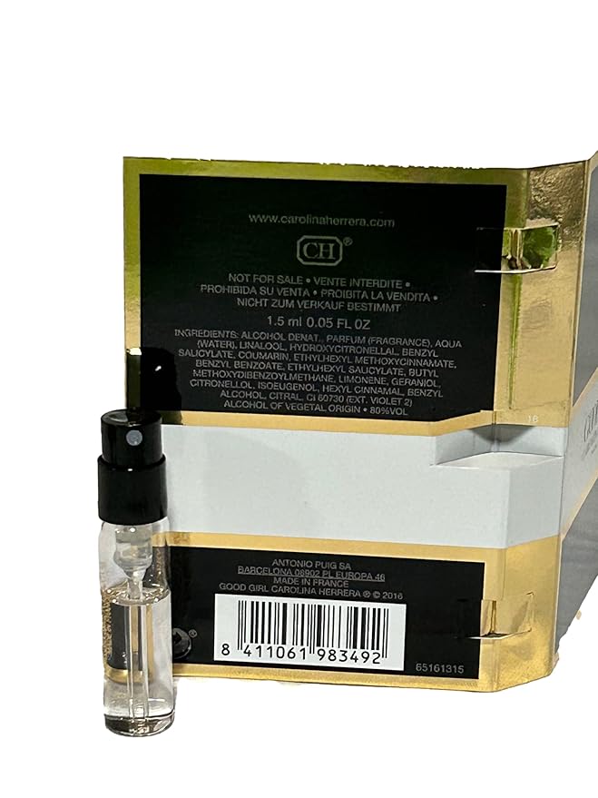 Carolina Herrera Good Girl Eau de Parfum Vial Spray for Women 0.05 oz / 1.5 ml