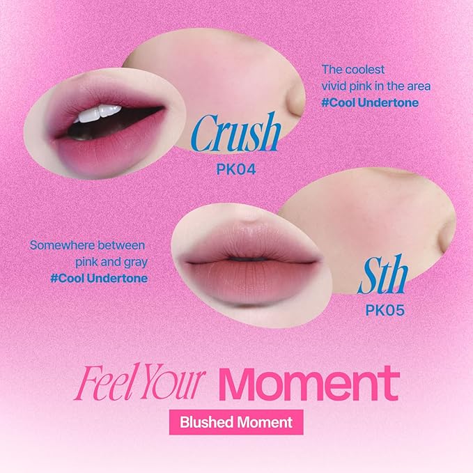 Lip&Cheek Blurry Pudding Pot | Blushed Moment - Sth | Makeup Blush, Buildable Lightweight, Multi-Use Soft Matte Finish | 5g