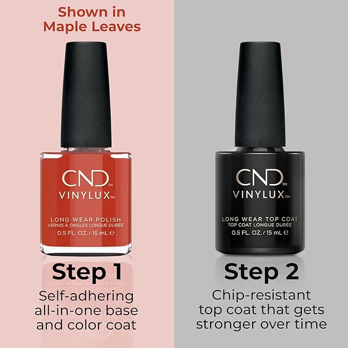 CND Vinylux Longwear Red Nail Polish, Gel-like Shine & Chip Resistant Color, Hot or Knot, 0.5 fl. oz