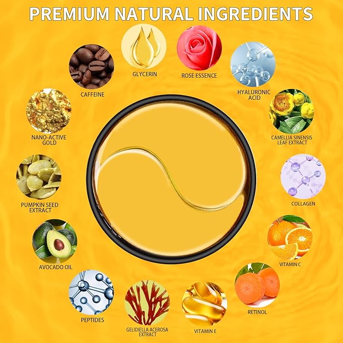 24k gold eye masks for