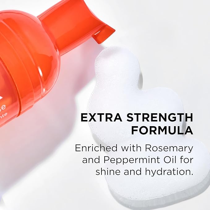 Style Factor EDGE BOOSTER Extra Strength Setting Mousse – Frizz Control, Extra Volume, and Conditioning – 6.4oz Yellow Quartz Mousse for Curly Hair