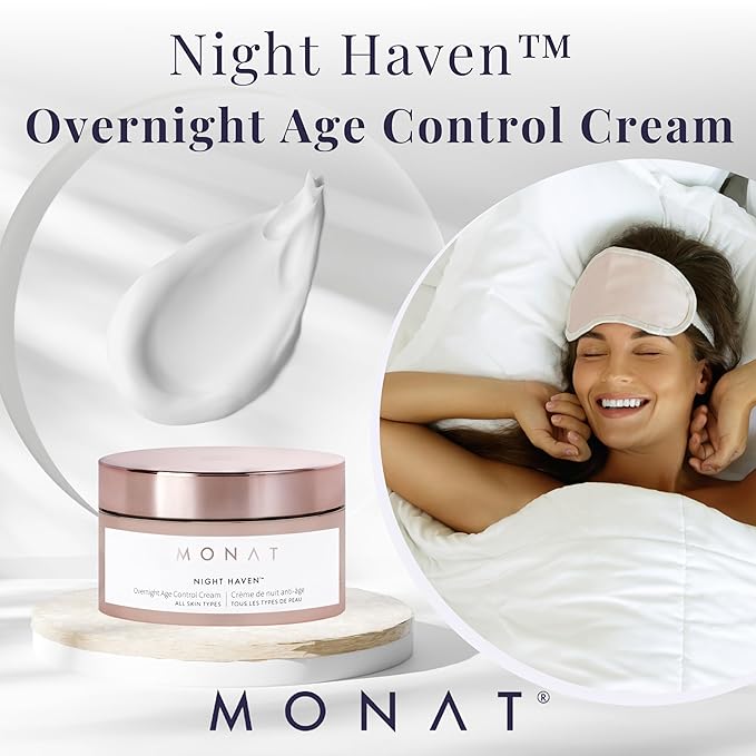 Monat Night Heaven Crème – Intensive Hydrating Moisturizer for Face – Nighttime Repair Cream for Plump & Youthful Skin – Anti Aging Night Cream – Natural Night Cream with Shea Butter & Avocado Oil