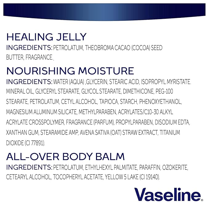 Vaseline Intensive Care Essential Healing Body Lotion, 20.3 oz, Bundled with Petroleum Jelly Original, 7.5oz, and All-Over Body Balm Stick, 1.4 oz - Pack of 3, Moisturizing Skin Care