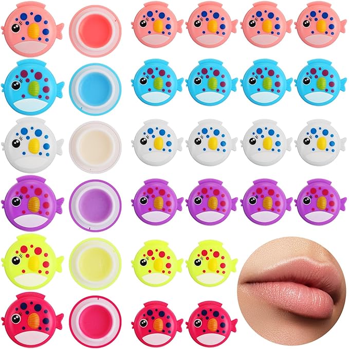 30 Pcs Fish Shape Lip Balm