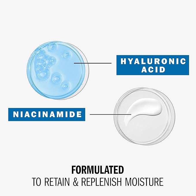 Olay Plump & Hydrate Hyaluronic Gel Face Moisturizer, 2 oz Fragrance Free Hydrating Gel Moisturizer for Dry Skin with Hyaluronic Acid and Niacinamide, Recyclable Eco Jar Packaging