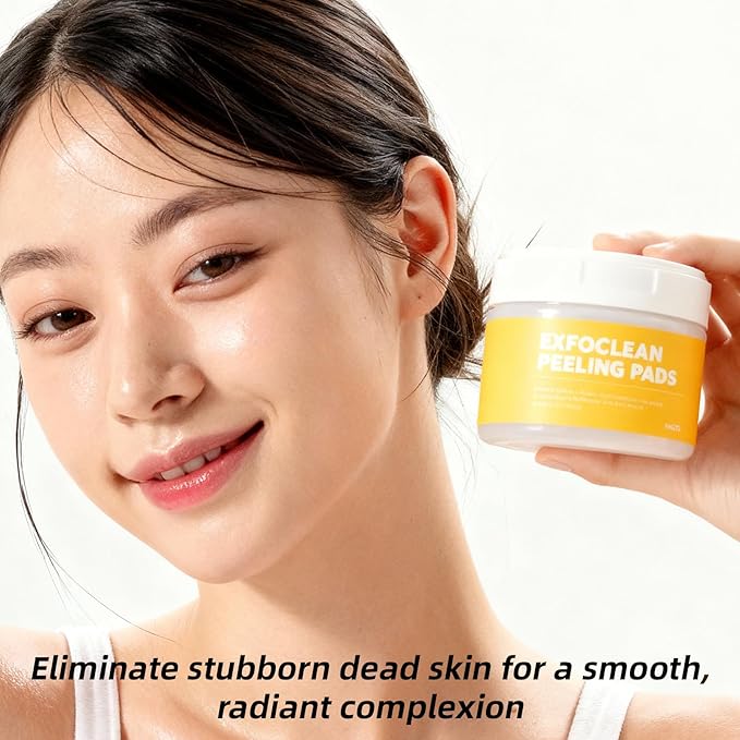 MEDB Exfoclean Peeling Pads Korean Skincare Exfoliating Face Pad, 60 Counts