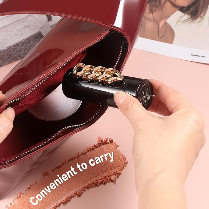 Portable Professional Makeup Kit,Mini Professional Makeup Kit Eyeshadow Palette Lip Gloss Concealer,Lipstick shape and size,7 Color