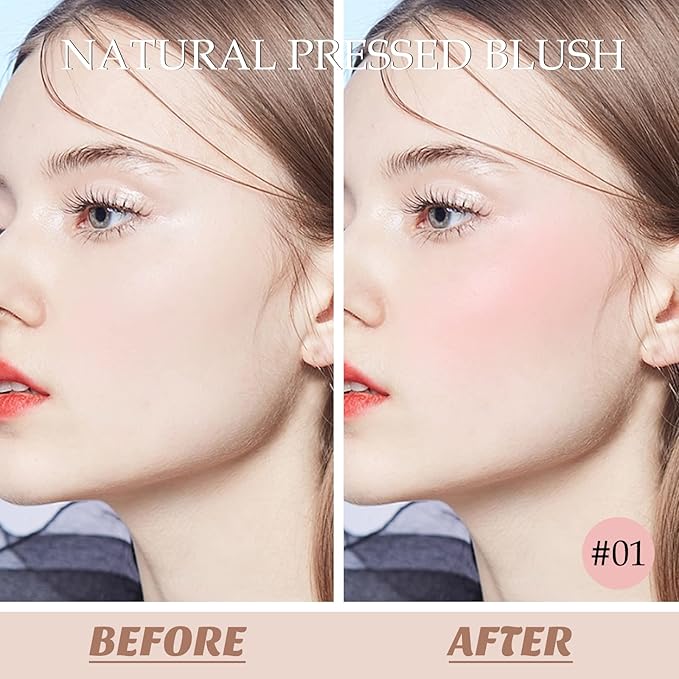 Boobeen Powder Blush, Single Color Blush Face Blush
