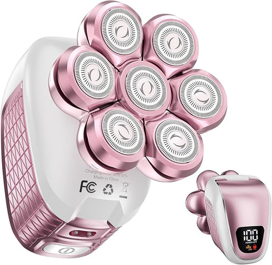 Electric Razors for Women, 5 in 1 Electric Shaver for Women, Cordless Painless Hair Remover for Legs Bikini Face