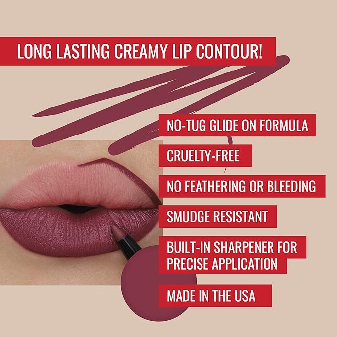 Runway Rogue Designer Liner Lip Pencil, Matte Muted-Plum Lip