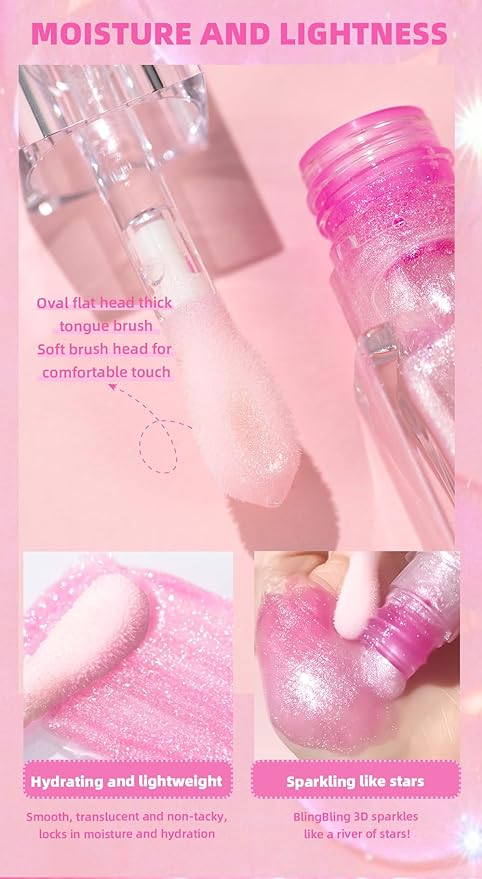 Cosmetics Color Changing Lip Oil V2, Magic Color Changing Lip Oil Cosmetics, Plumping Lip Oil Moisturizing Lip Gloss, Long Lasting Lip Glow Oil Non-sticky Warm Change Glitter Lip Tint (Pack of 1)