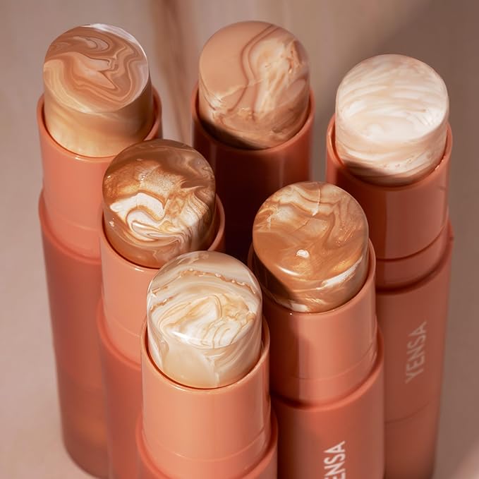 YENSA Super Serum Silk Foundation Stick - Full Coverage Foundation, Contour, Concealer, Bronzer All-In-One 100 mL / 3.5 oz (Fair 1)