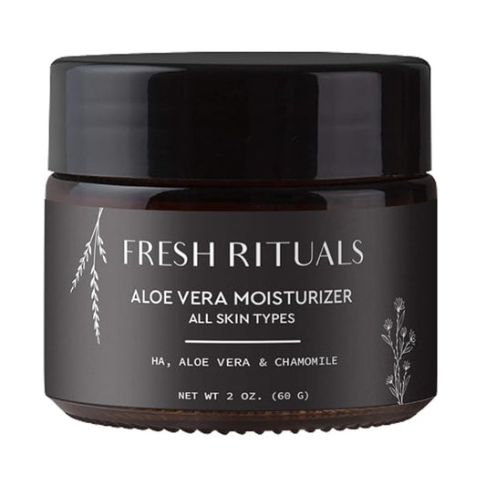 Vegan Face Moisturizer with Hyaluronic Acid, Aloe Vera and Niacinamide | 2 ounce | Cruelty Free, Paraben Free, Natural Ingredients | Light Weight Daily Use Moisturizing Cream
