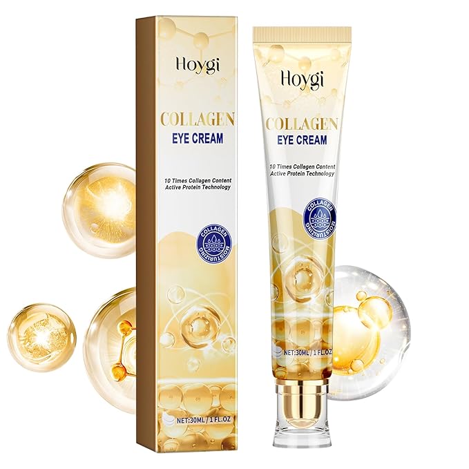 Eye Cream, Collagen Under Eye Cream with Hyaluronic Acid for Dark Circles, Puffy Eyes & Wrinkles, Anti Aging Eye Cream, 1 Fl. Oz