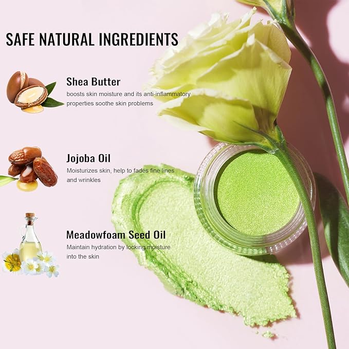 Oulac Bronze Cream Eyeshadow also for Highlighter Large Capacity Highly Pigmented Eye Shadow Waterproof &Long Lasting with Moisturizing Formula P01