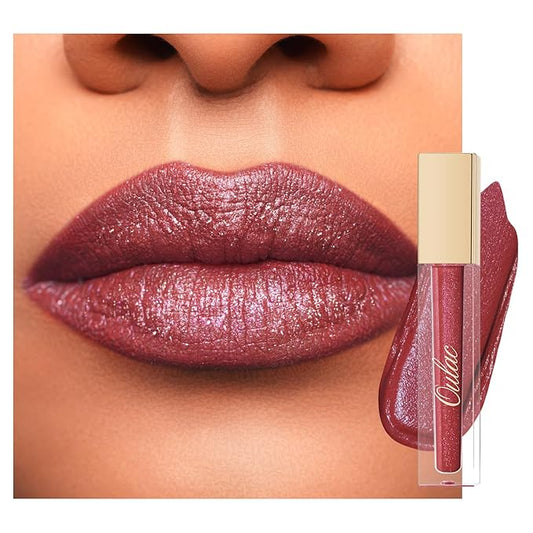Oulac Red Matte Liquid Lipstick for Women, Long Lasting Lipstick Waterproof Lip Stain, No Transfer, Creamy High Pigmented Formula with Rose Oil, Vegan & Cruelty-Free MS07