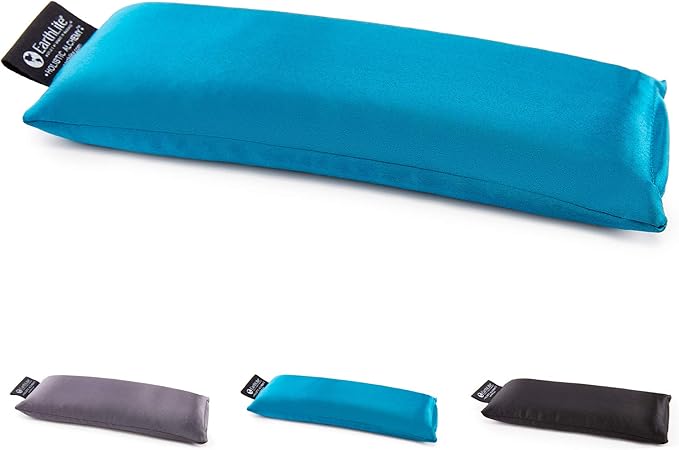 EARTHLITE Holistic Alchemy Aromatherapy Eye Pillow - 100% Silk Cover, Natural Herbs & Flax Seeds, Weighted, Cooling & Soothing