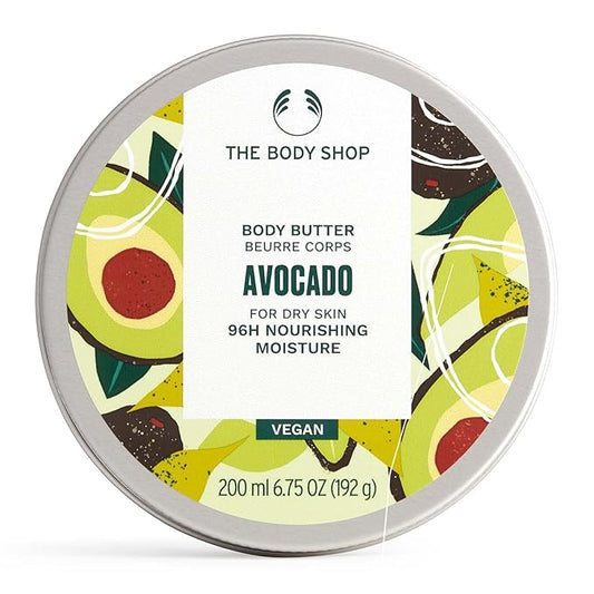 The Body Shop Avocado Body Butter – Nourishing & Moisturizing Skincare for Dry Skin – Vegan – 6.75 oz