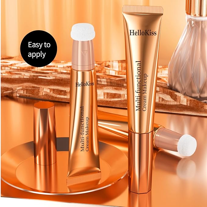 3pcs Contour Beauty Wand, Blush Wand and Liquid Highlighter Wand with Cushion Applicator, Long Lasting Silky Smooth Blendable Contour Highlighter Blush Stick,Cruelty Free,Contour +Blush +Highlighter Set（#01+#03+#05）